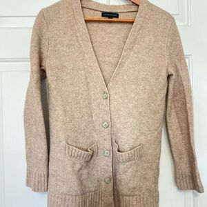 Banana Republic Women's Beige Wool Blend Cardigan Sweater